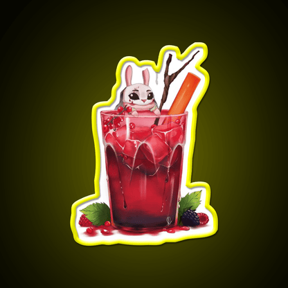 The Huntresss Wild Berries Drink Cocktail Bar Decor Led Neon Sign Rgb Color - Shineneon