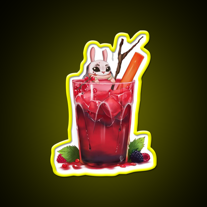 The Huntresss Wild Berries Drink Cocktail Bar Decor Led Neon Sign Rgb Color - LED neon sign view 7