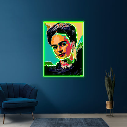 The Iconic Lady Artwork Personalized Neon Signs | Shineneon