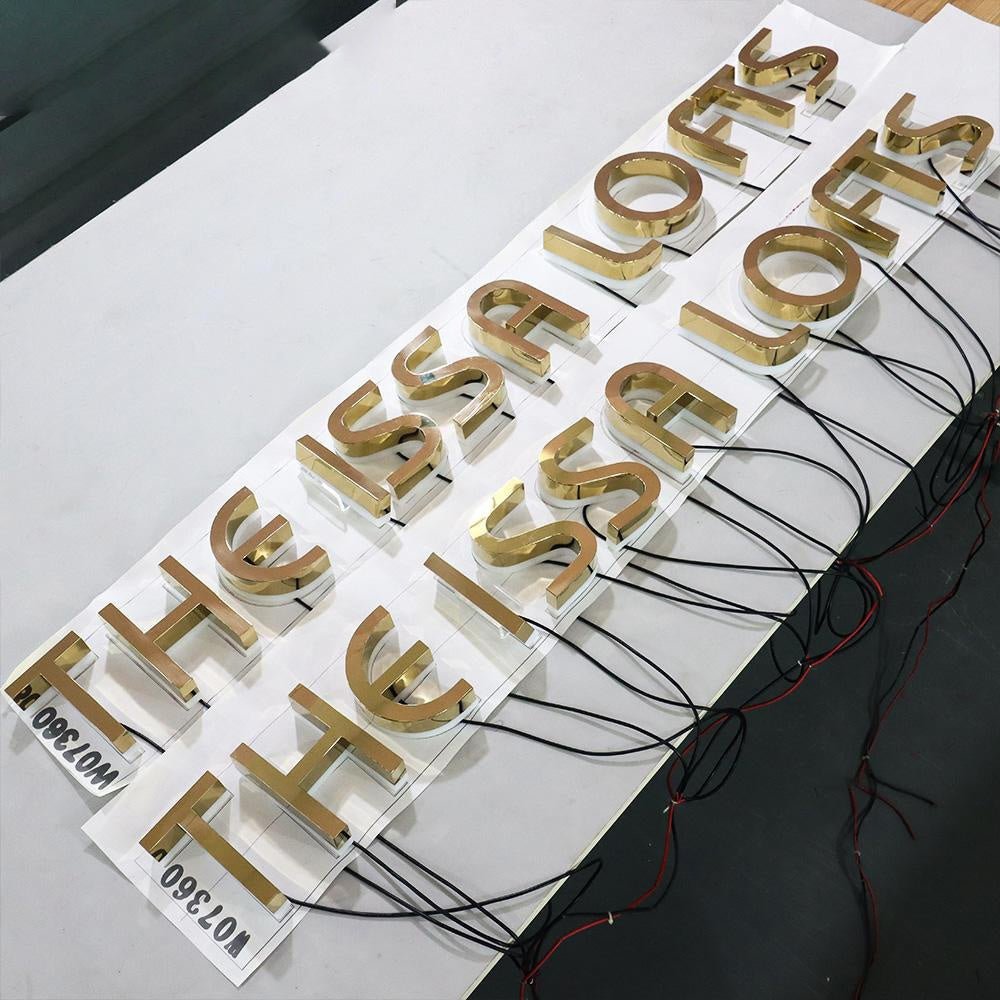 The Issa Lofts 3D Backlit Letters Business Metal Led Sign - Shineneon