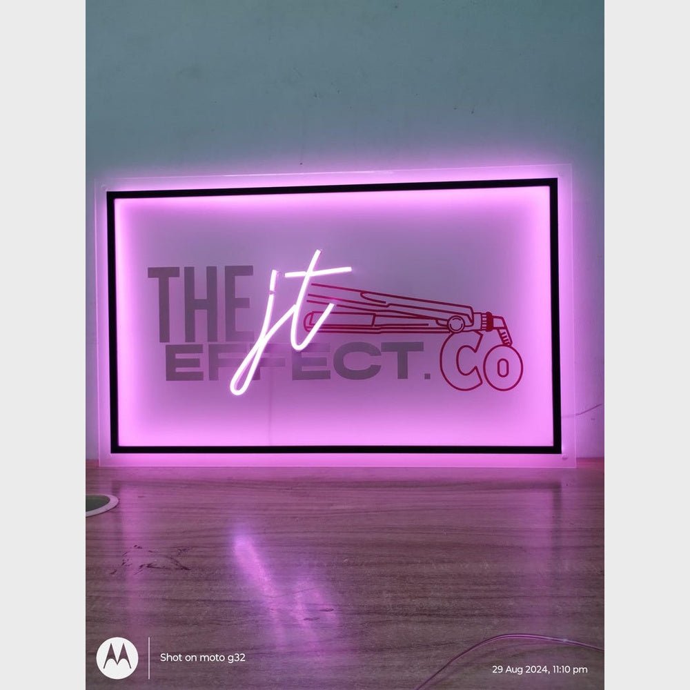 The It Effect Co Acrylic Business Logo Sign - Shineneon