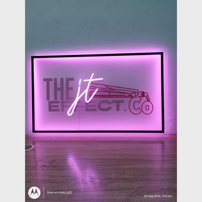 The It Effect Co Acrylic Business Logo Sign - Shineneon