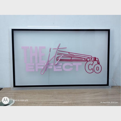 The It Effect Co Acrylic Business Logo Sign - Shineneon