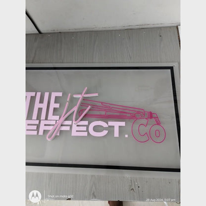 The It Effect Co Acrylic Business Logo Sign - Shineneon