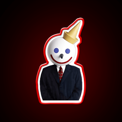 The Jack In The Box Man Creepy Fast Food Led Neon Sign For Burger Place Rgb Color - Shineneon