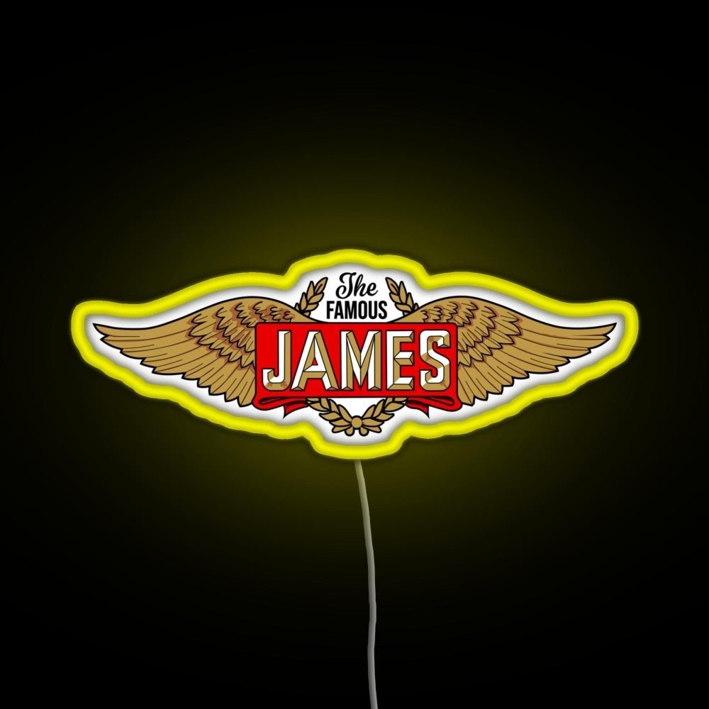 The James Motorcycles Wings Rgb Neon Sign - Shineneon