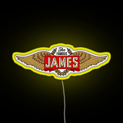 The James Motorcycles Wings Rgb Neon Sign - Shineneon