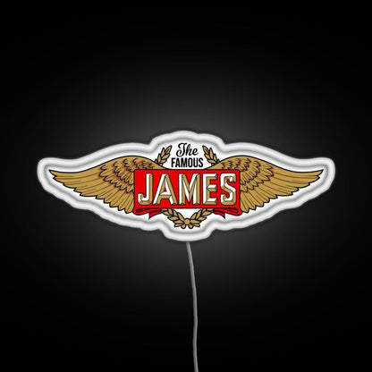 The James Motorcycles Wings Rgb Neon Sign - Shineneon