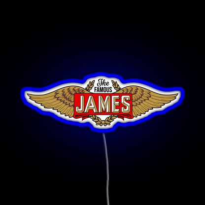 The James Motorcycles Wings Rgb Neon Sign - Shineneon