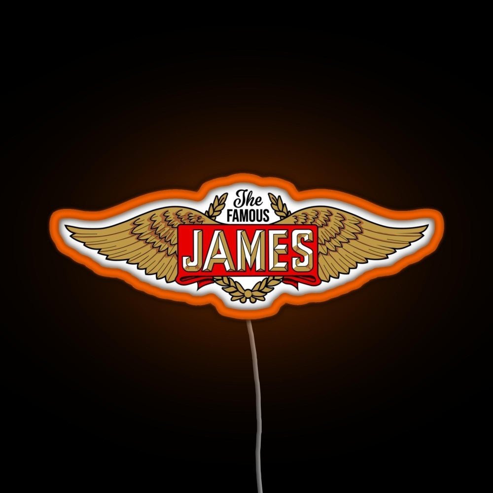 The James Motorcycles Wings Rgb Neon Sign - Shineneon