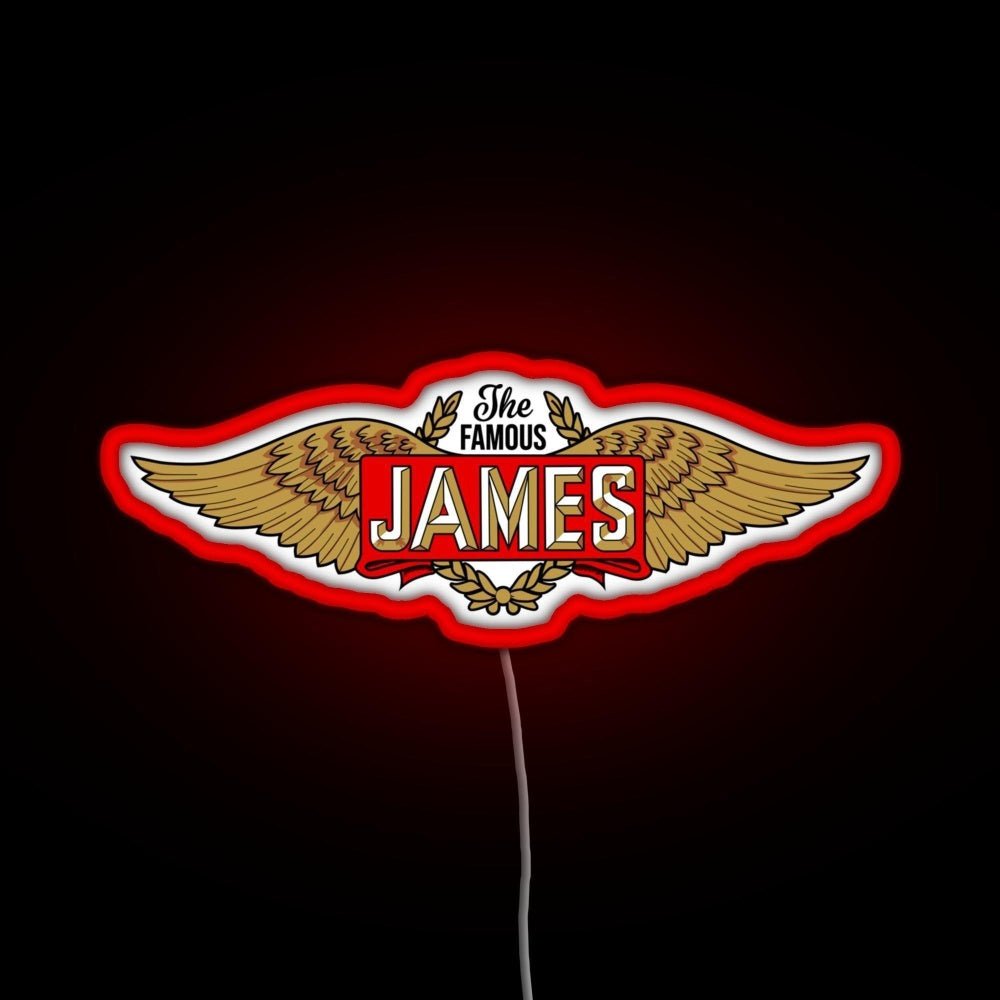 The James Motorcycles Wings Rgb Neon Sign - Shineneon