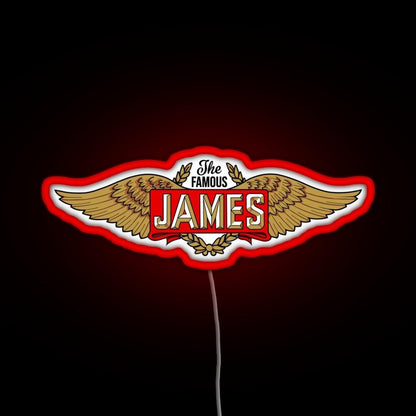 The James Motorcycles Wings Rgb Neon Sign - Shineneon