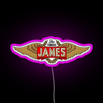 The James Motorcycles Wings Rgb Neon Sign - Shineneon