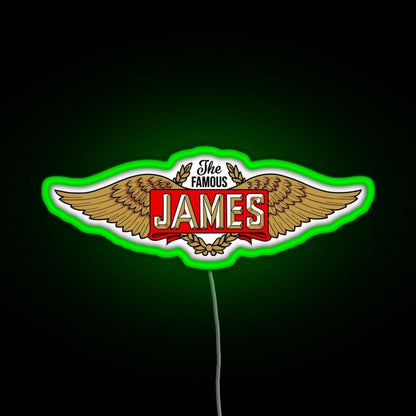 The James Motorcycles Wings Rgb Neon Sign - Shineneon
