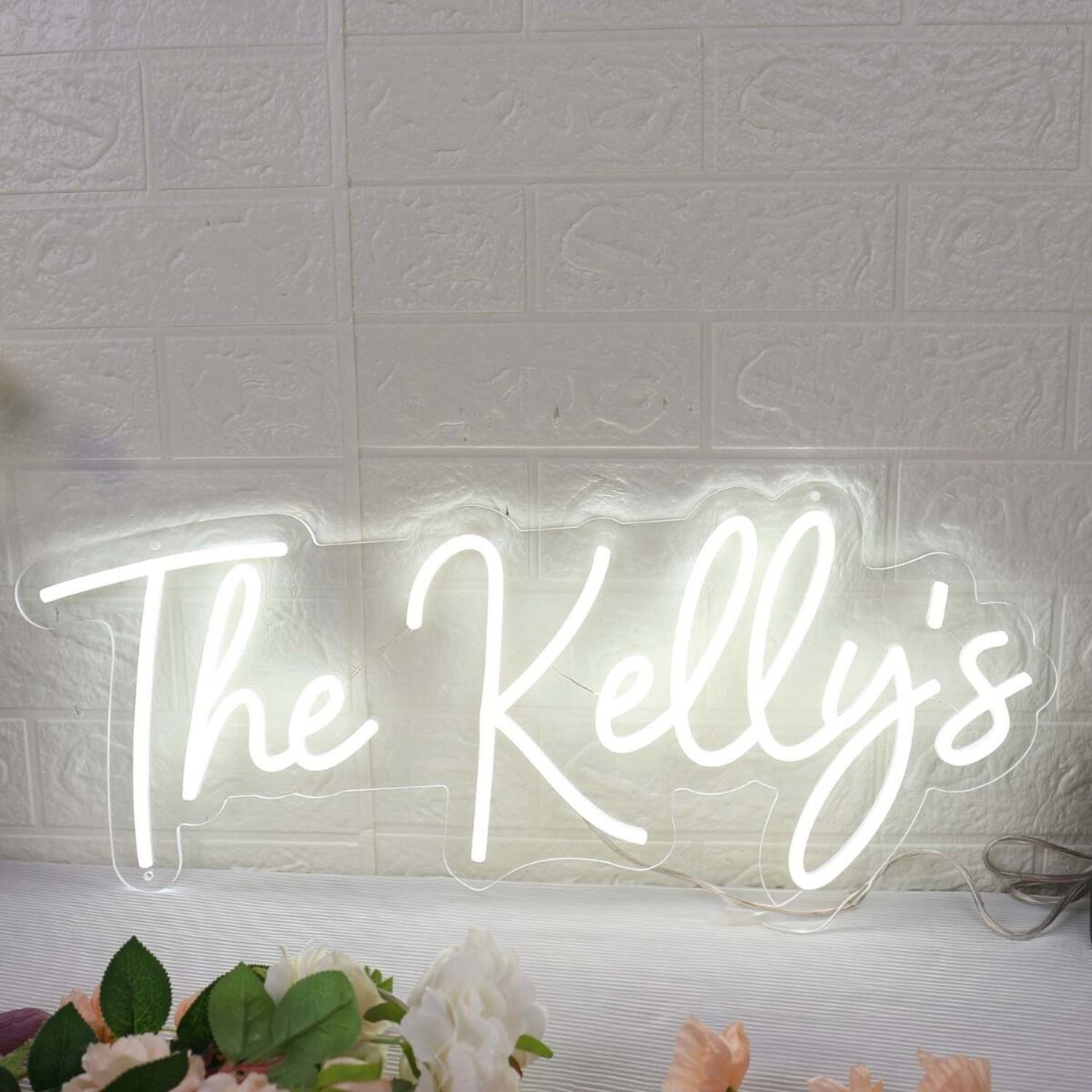 The Kellys White Led Neon Sign - Shineneon