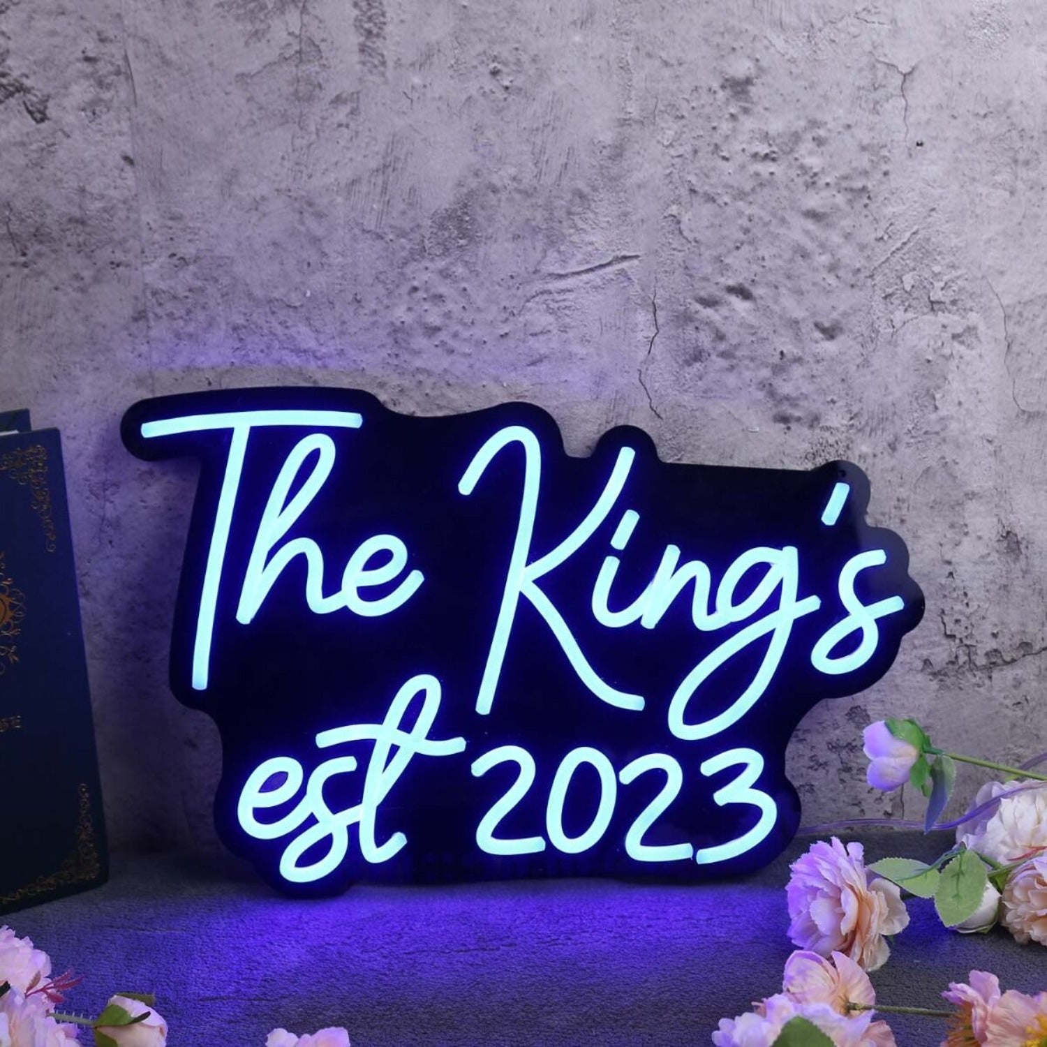 The Kings Est 2023 Blue Led Neon Sign - Shineneon
