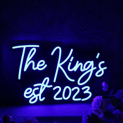 The Kings Est 2023 Blue Led Neon Sign - Shineneon