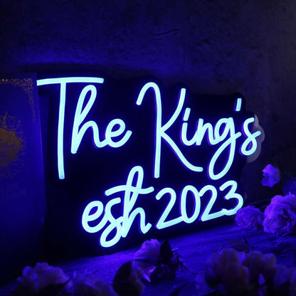 The Kings Est 2023 Blue Led Neon Sign - Shineneon
