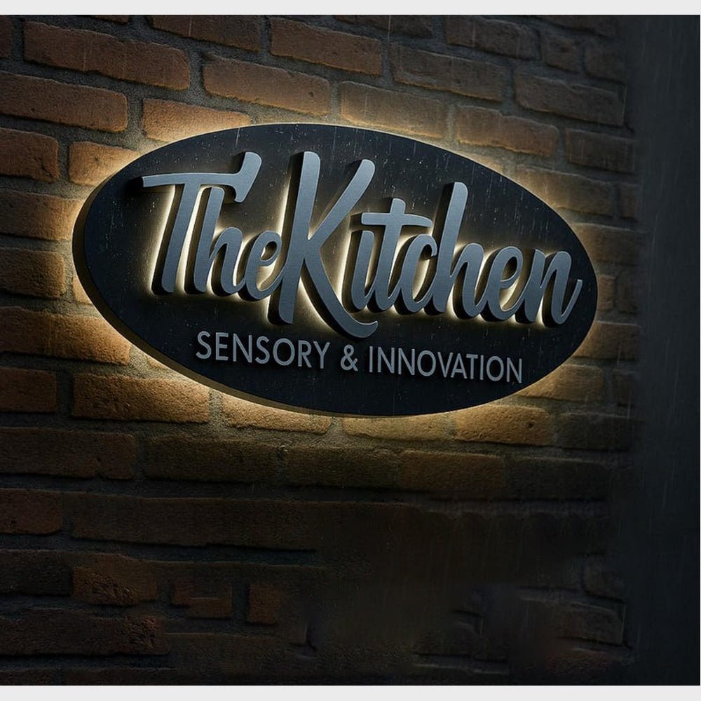 The Kitchen 3D Backlit Channel Letters Led Light Sign - Shineneon