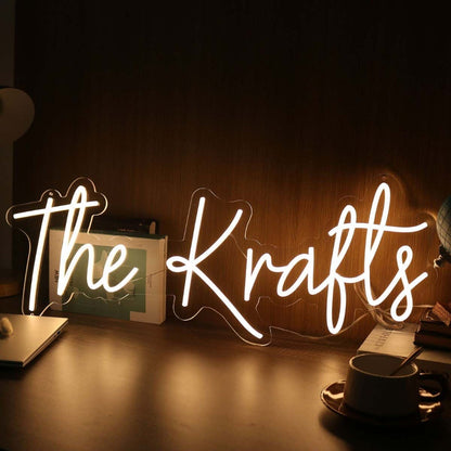 The Krafts Yellow Led Neon Sign - Shineneon