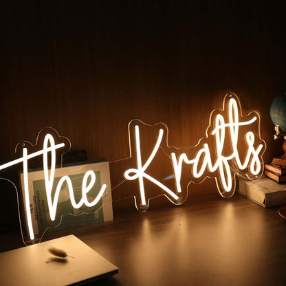 The Krafts Yellow Led Neon Sign - Shineneon