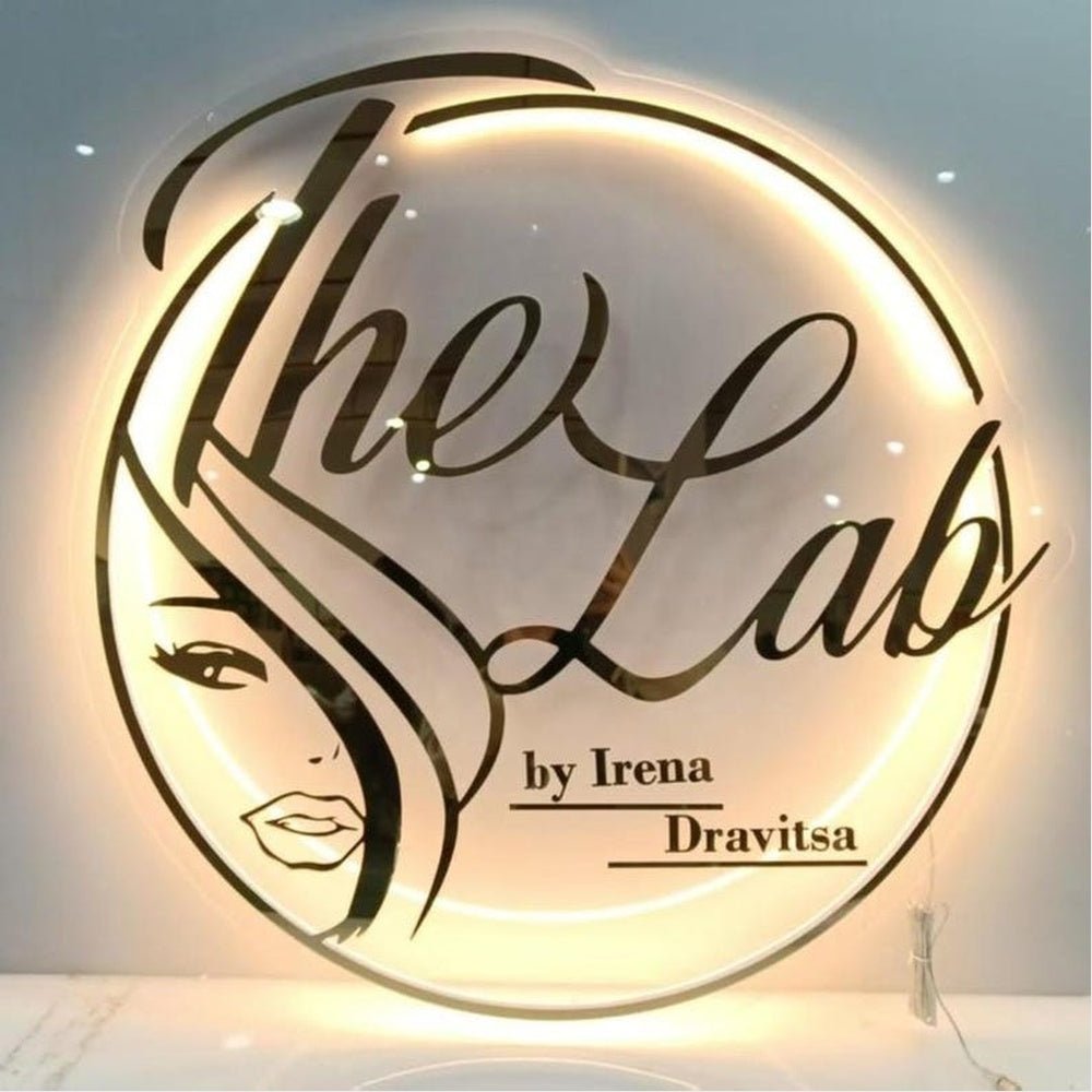 The Lab Dravitsa Acrylic Business Logo Sign - Shineneon