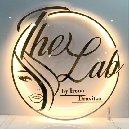 The Lab Dravitsa Acrylic Business Logo Sign - Shineneon