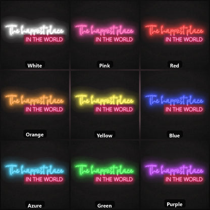 The Largest Place LED Neon Sign color grid