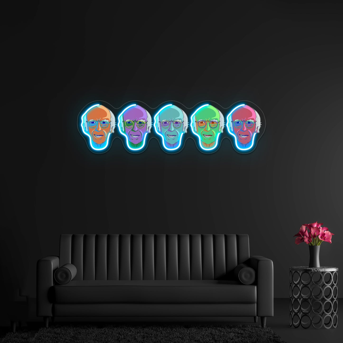 The Larry Five Artwork Personalized Neon Signs