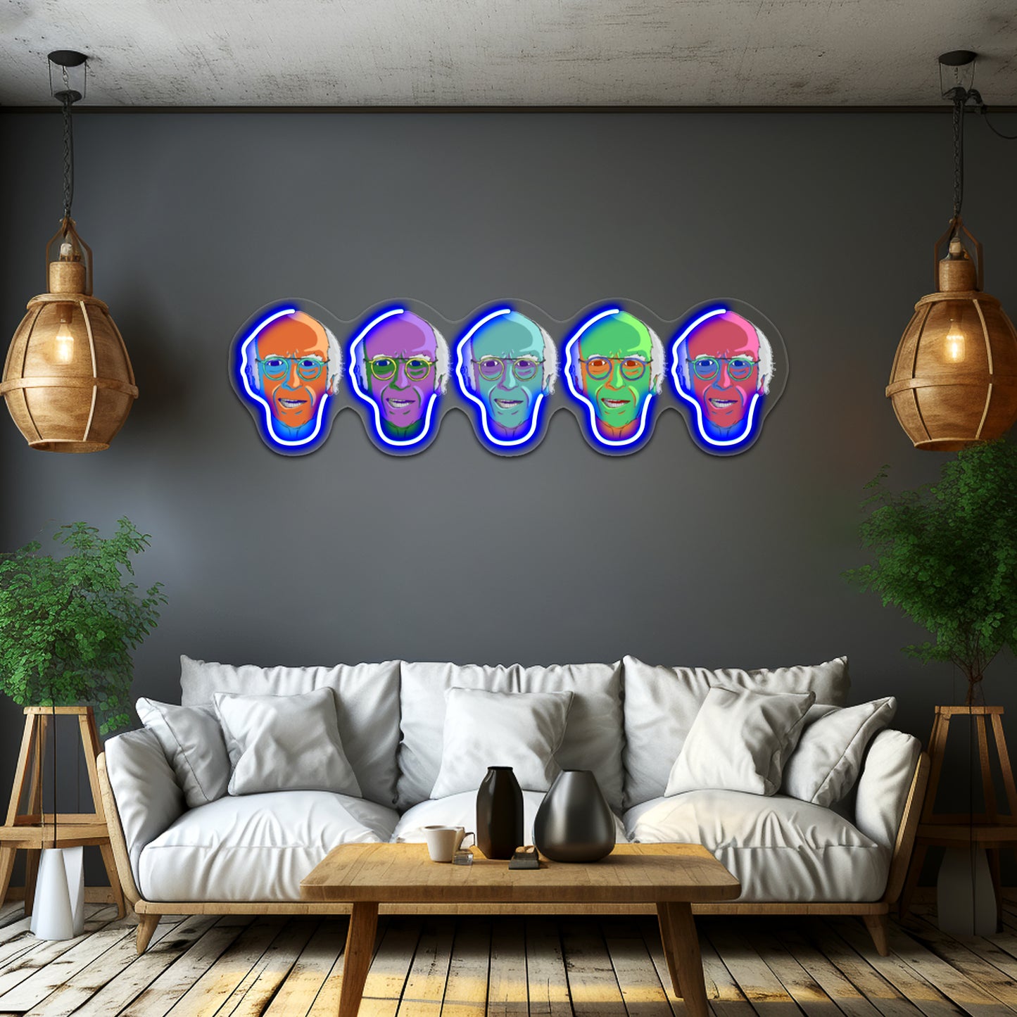 The Larry Five Artwork Personalized Neon Signs