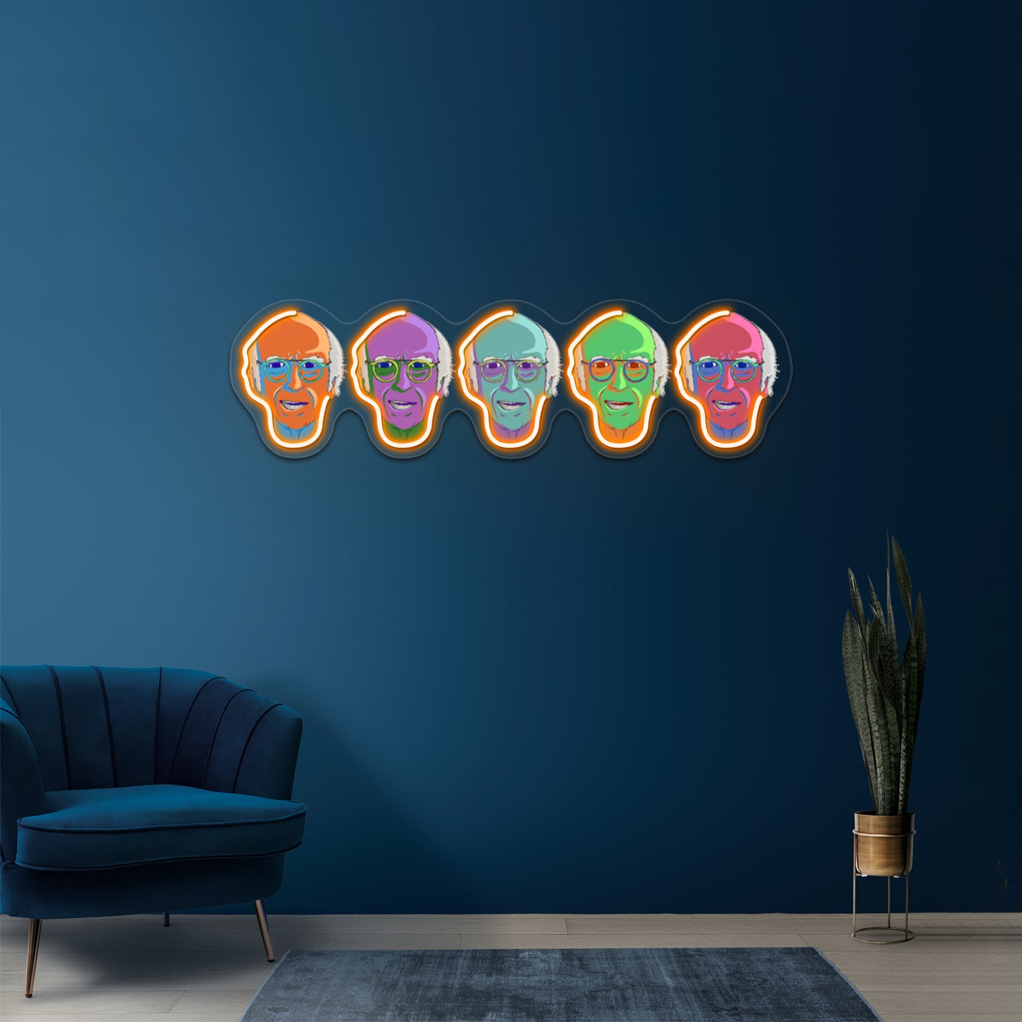 The Larry Five Artwork Personalized Neon Signs