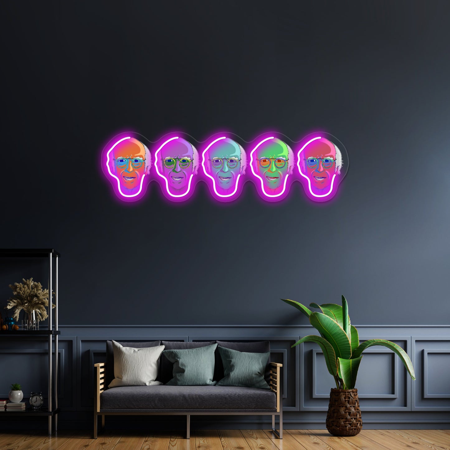 The Larry Five Artwork Personalized Neon Signs