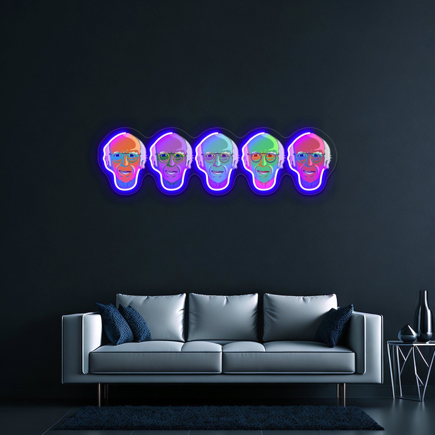 The Larry Five Artwork Personalized Neon Signs