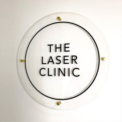 The Laser Clinic Acrylic Business Logo Sign - Shineneon