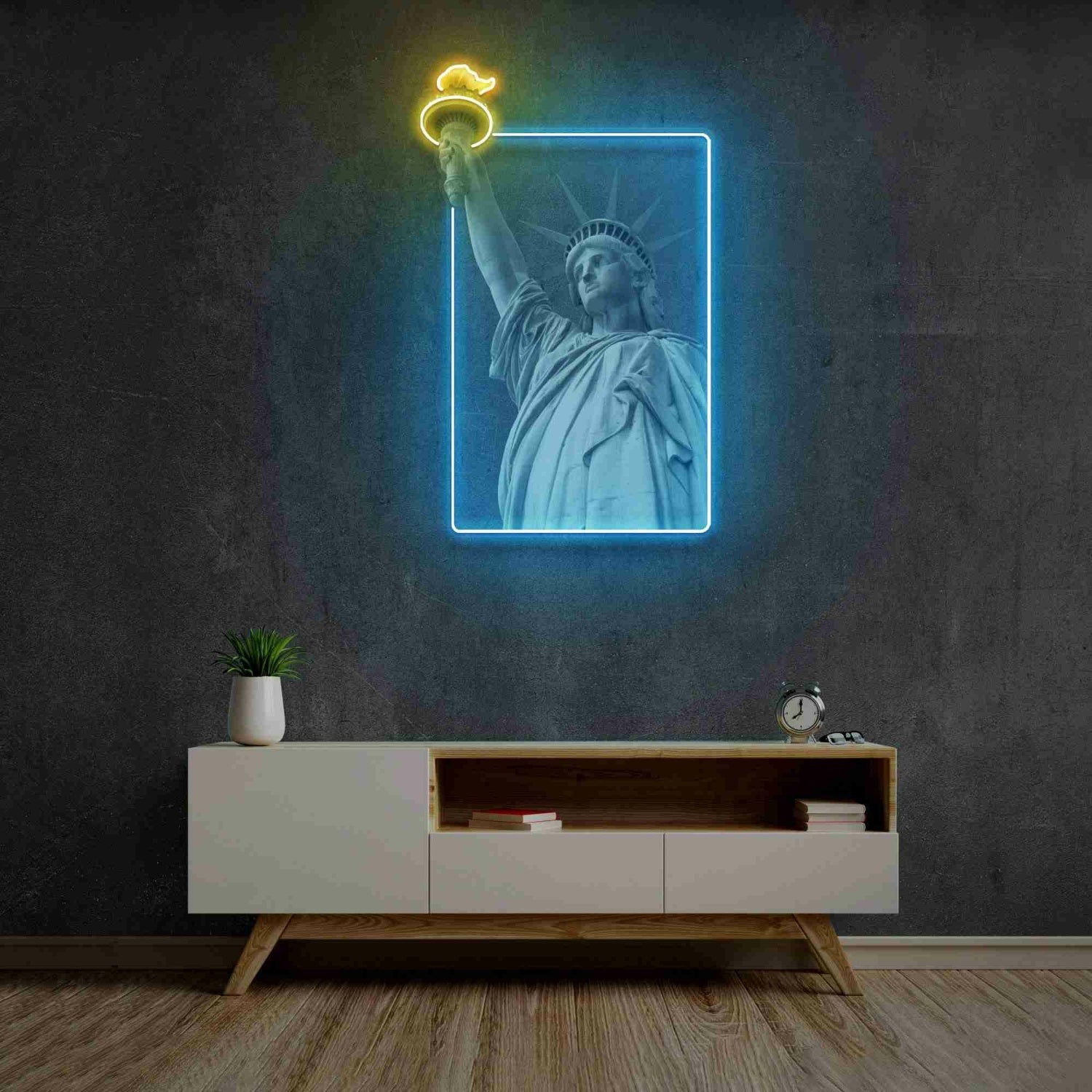 The Liberty Statue Led Uv Neon Sign | Shineneon