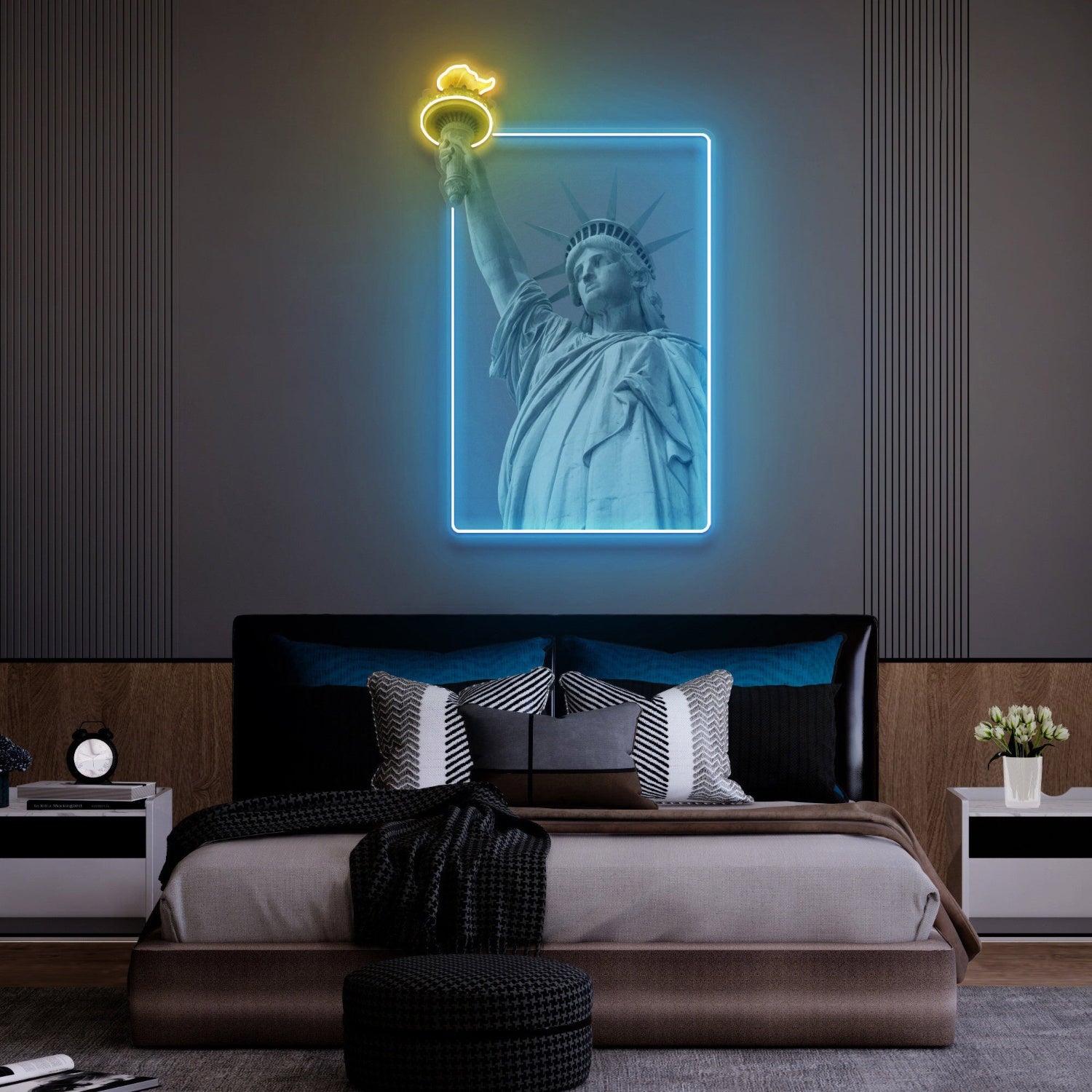 The Liberty Statue Led Uv Neon Sign | Shineneon