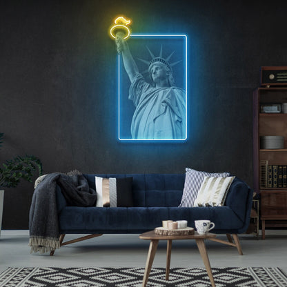 The Liberty Statue Led Uv Neon Sign | Shineneon