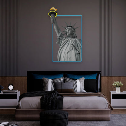 The Liberty Statue Led Uv Neon Sign | Shineneon