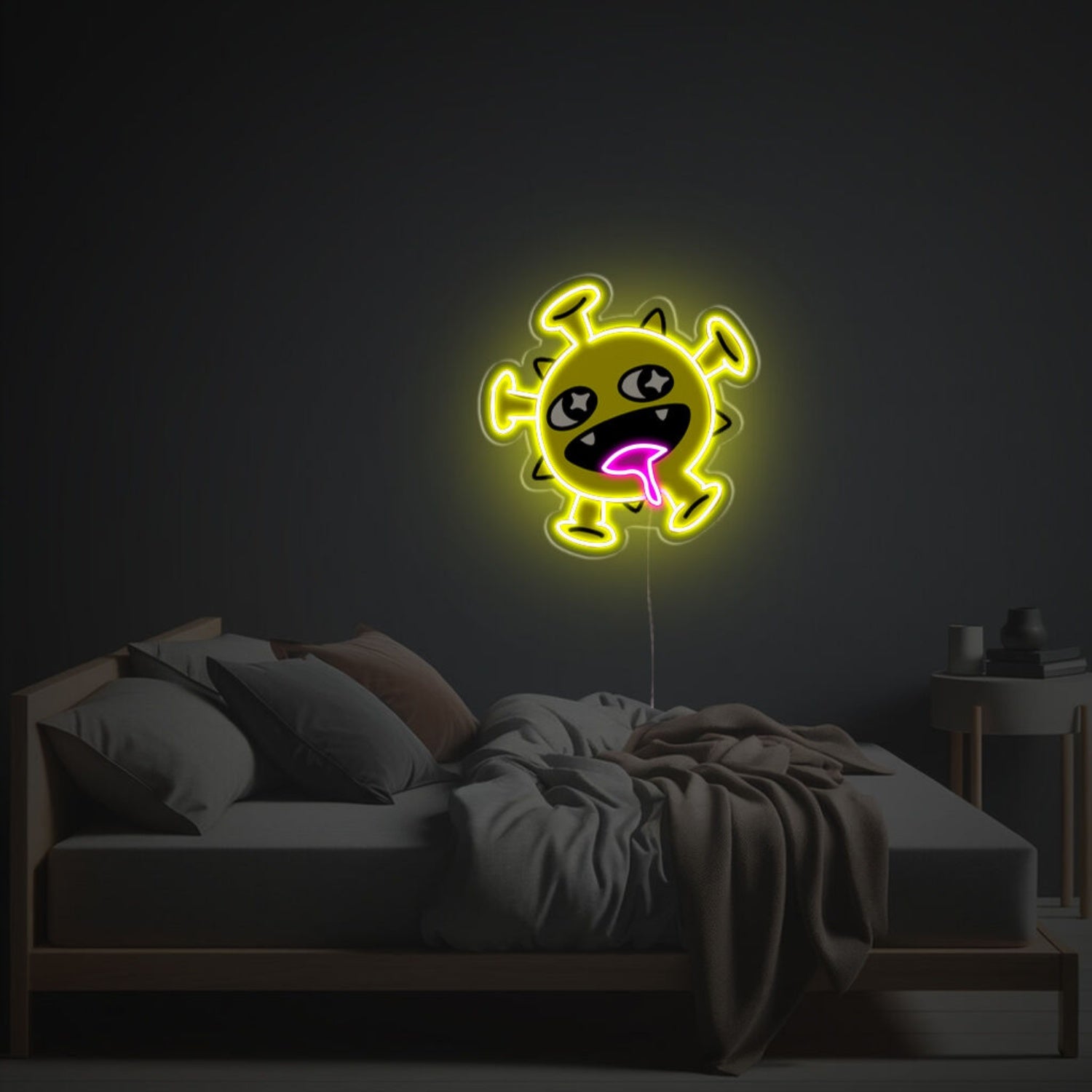 The Little Yellow Virus Led Neon Acrylic Artwork | Shineneon