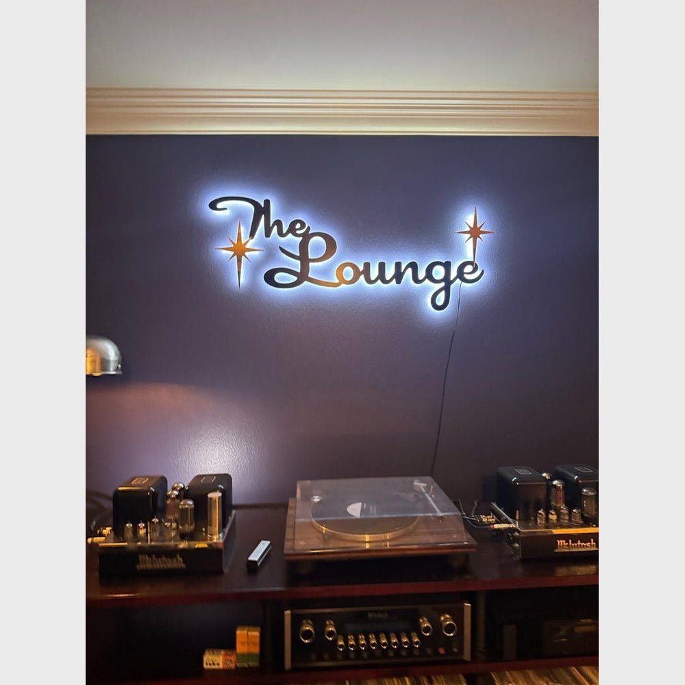The Lounge 3D Backlit Channel Letters Led Light Sign - Shineneon