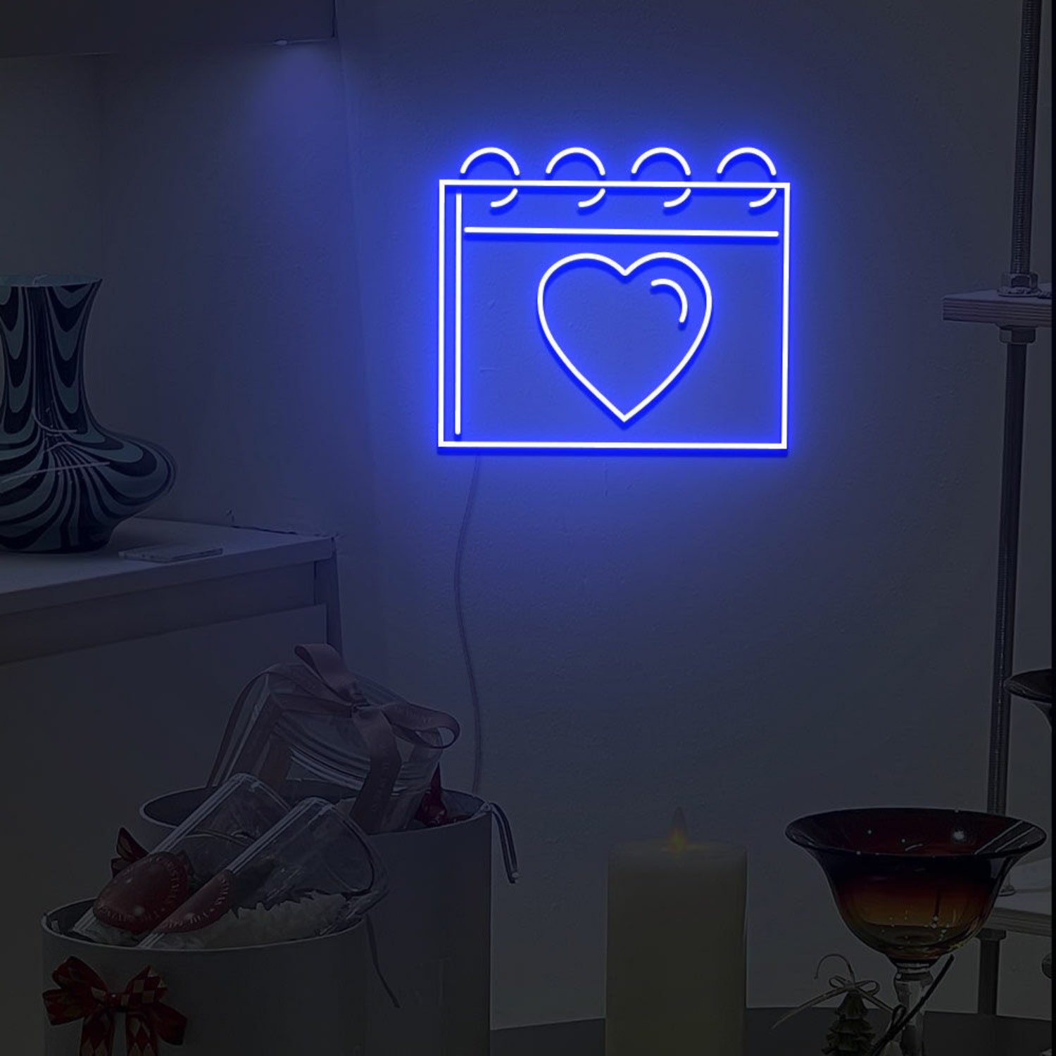 The Love Calendar Neon Sign For Wedding Bar Party Decoration | Shineneon