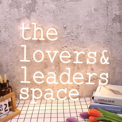 The Lovers And Leaders Space Yellow Led Neon Sign - Shineneon