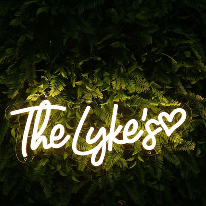 The Lykes Yellow Led Neon Sign - Shineneon