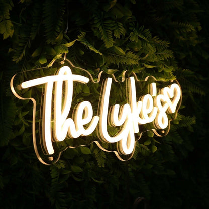 The Lykes Yellow Led Neon Sign - Shineneon