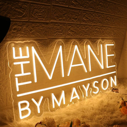 The Mane By Mayson Yellow Led Neon Sign - Shineneon