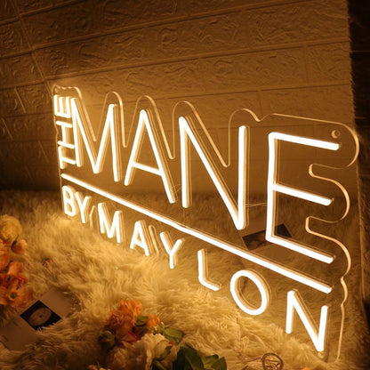 The Mane By Mayson Yellow Led Neon Sign - Shineneon