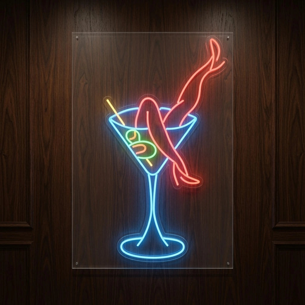 The Martini Legs Wall Decor LED Neon Sign - 01 Original Product Image