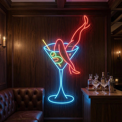 The Martini Legs Wall Decor LED Neon Sign - Shineneon
