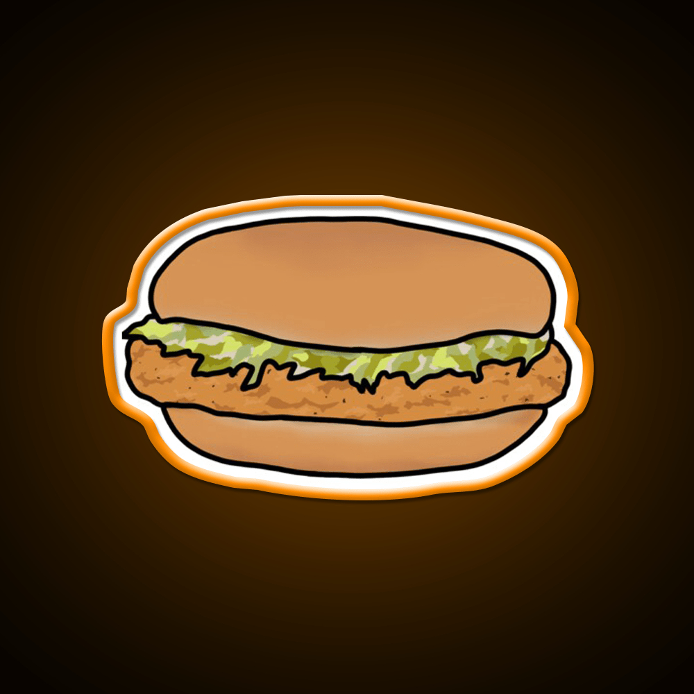 The Mcchicken Fast Food Led Neon Sign For Burger Place Rgb Color - Shineneon