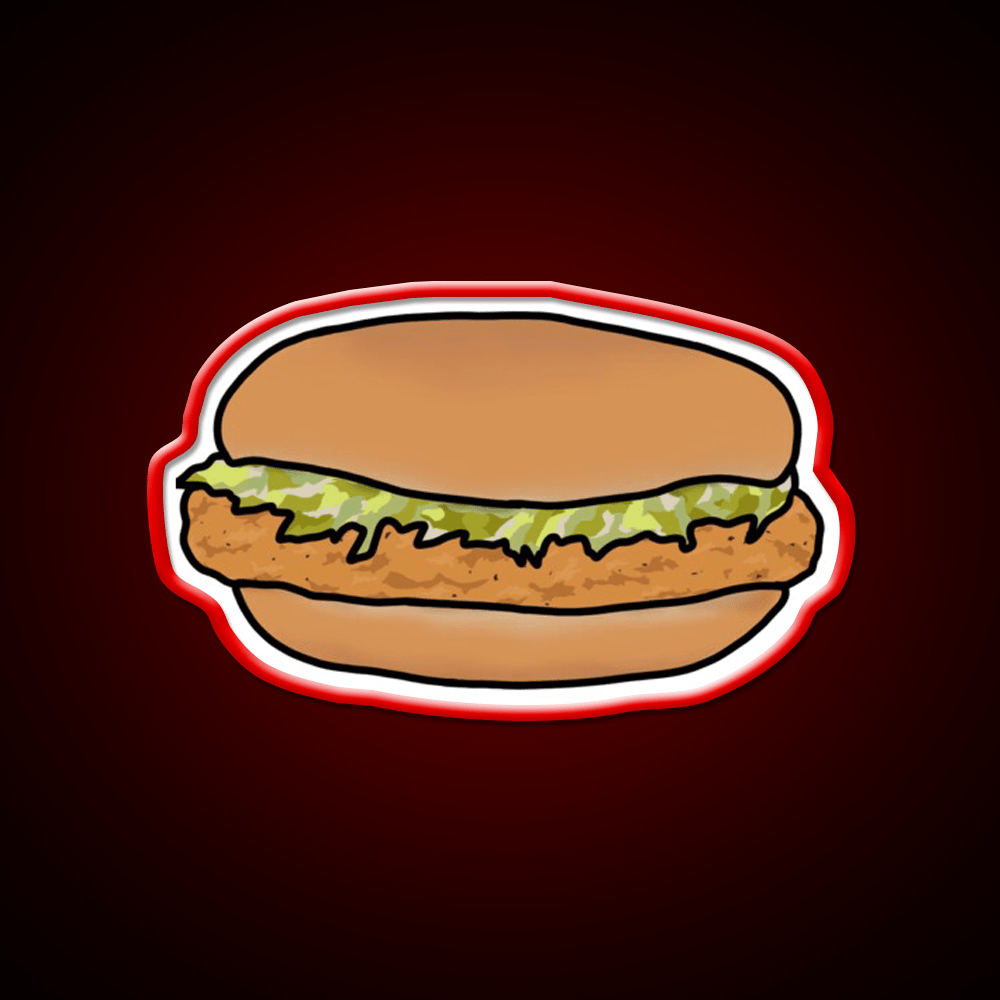 The Mcchicken Fast Food Led Neon Sign For Burger Place Rgb Color - Shineneon